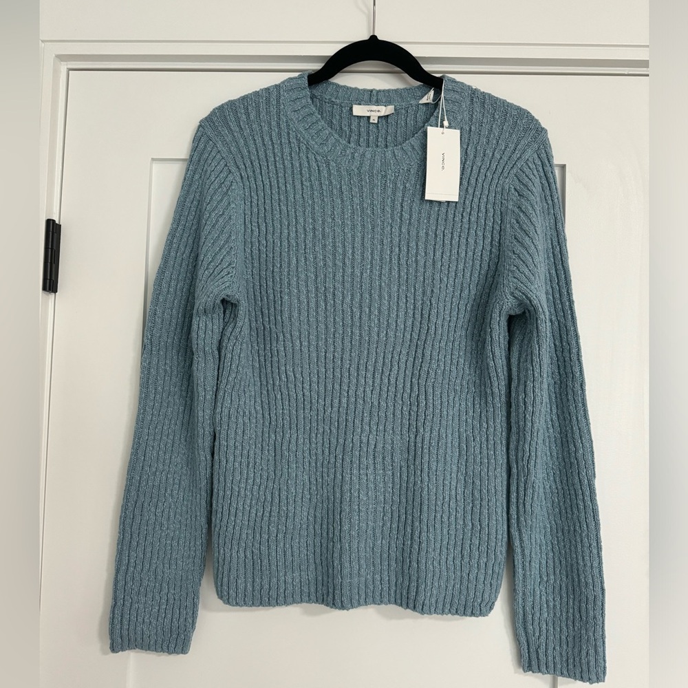 NWT Vince Textured Rib Crew XL